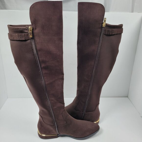 Calvin Klein Presley Women's Over Knee High Brown Boot US Size 9.5 - Picture 7 of 11